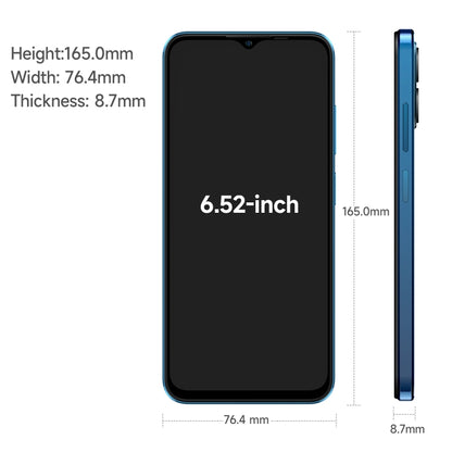 [HK Warehouse] Ulefone Note 16 Pro, 8GB+128GB, Dual Back Cameras, Face ID & Side Fingerprint Identification, 4400mAh Battery, 6.52 inch Android 13 Unisoc T606 OctaCore up to 1.6GHz, Network: 4G, Dual SIM, OTG(Blue) - Ulefone by Ulefone | Online Shopping South Africa | PMC Jewellery