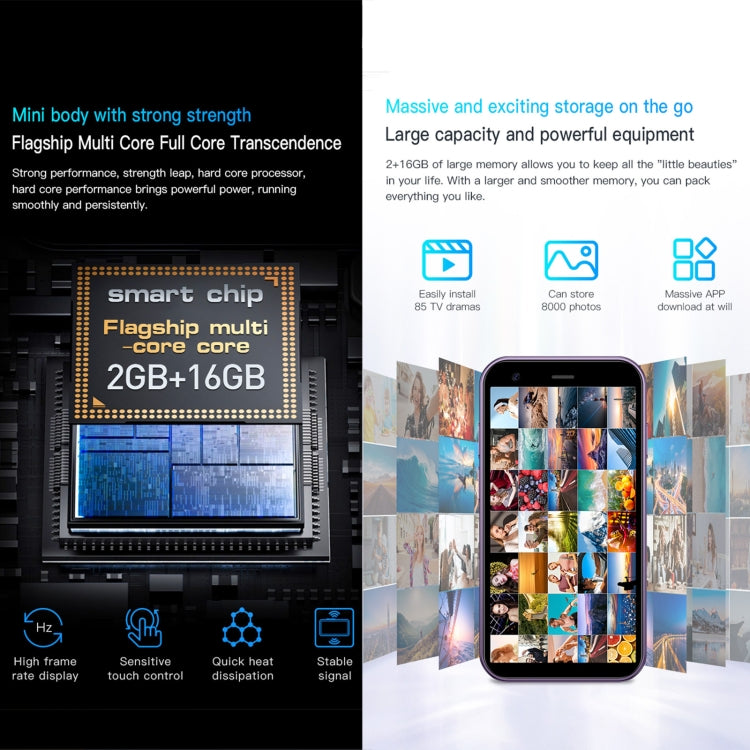 SOYES XS15, 2GB+16GB, 3.0 inch Android 8.1 MTK6580 Quad Core up to 1.3GHz, Bluetooth, WiFi, GPS, Network: 3G, Dual SIM (Blue) - SOYES by SOYES | Online Shopping South Africa | PMC TechLife