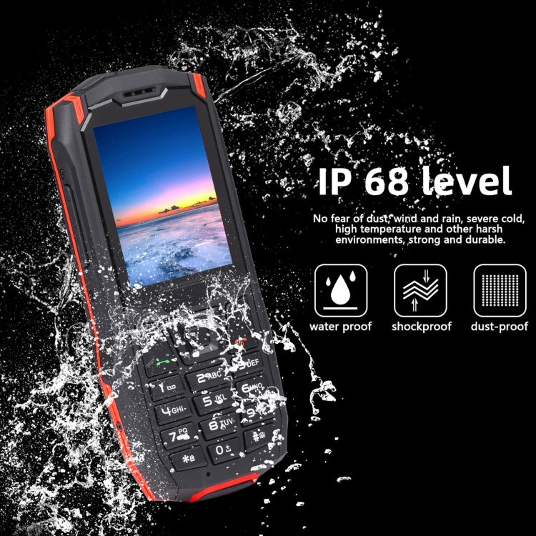 Rugtel R2C Rugged Phone, IP68 Waterproof Dustproof Shockproof, 2.4 inch, MTK6261D, 2500mAh Battery, SOS, FM, Dual SIM(Red) - Others by Rugtel | Online Shopping South Africa | PMC Jewellery | Buy Now Pay Later Mobicred