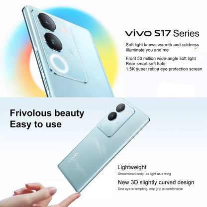 vivo S17 5G, 50MP Camera, 8GB+ 256GB, Dual Back Cameras, Srceen Fingerprint Identification, 4600mAh Battery, 6.78 inch Android 13 OriginOS 3 Snapdragon 778G+ Octa Core up to 2.5GHz, OTG, NFC, Network: 5G(Black) - vivo by VIVO | Online Shopping South Africa | PMC Jewellery