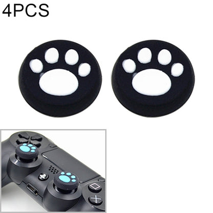 4 PCS Cute Cat Paw Silicone Protective Cover for PS4 / PS3 / PS2 / XBOX360 / XBOXONE / WIIU Gamepad Joystick(White) - Cases by PMC Jewellery | Online Shopping South Africa | PMC Jewellery