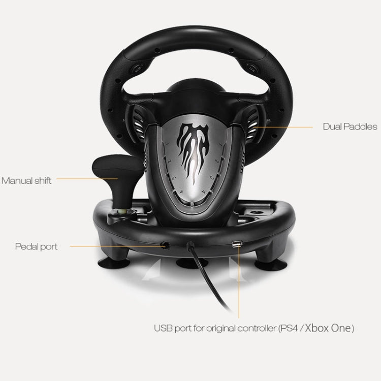 PXN-V3 Racing Game Steering Wheel for PC / PS3 / 4 / xbox one / switch(Orange) - free shipping - PMC TechLife - Order now!