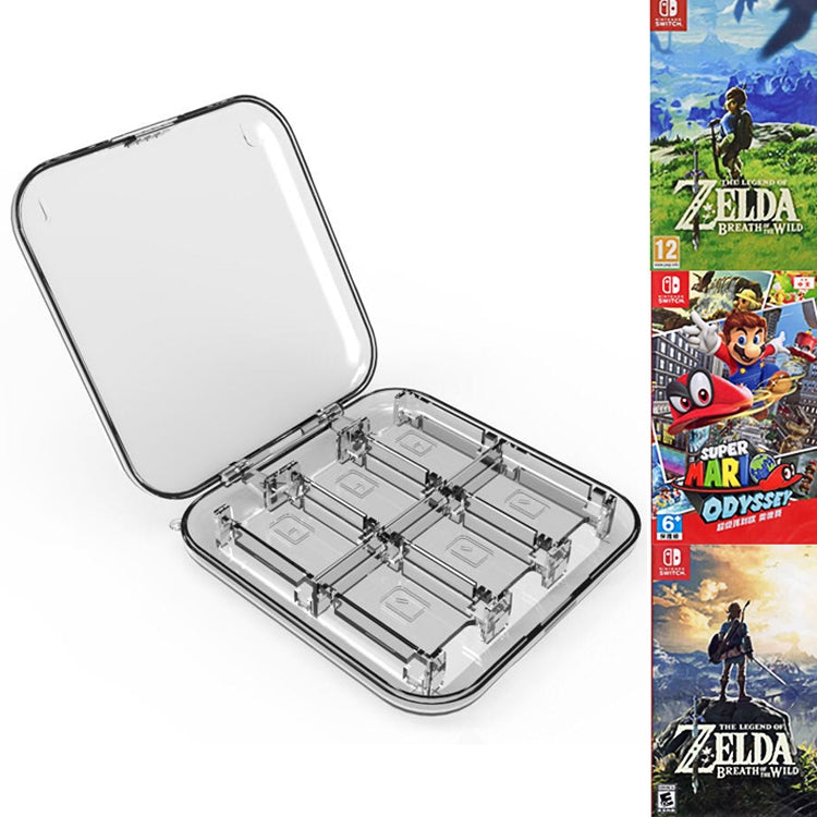 12 in 1 Box Memory Card Holder Box for Nintendo Switch(Silver) - Bags by PMC TechLife | Online Shopping South Africa | PMC TechLife | Buy Now Pay Later Mobicred