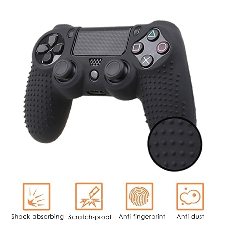 Non-slip Silicone Protective Case for Sony PS4(Black) - Cases by PMC TechLife | Online Shopping South Africa | PMC TechLife