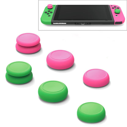 Skull&Co Left + Right Gamepad Rocker Cap Button Cover Thumb Grip Set for Switch / Switch Lite / JOYCON(Pink Green) - Cases by PMC Jewellery | Online Shopping South Africa | PMC Jewellery