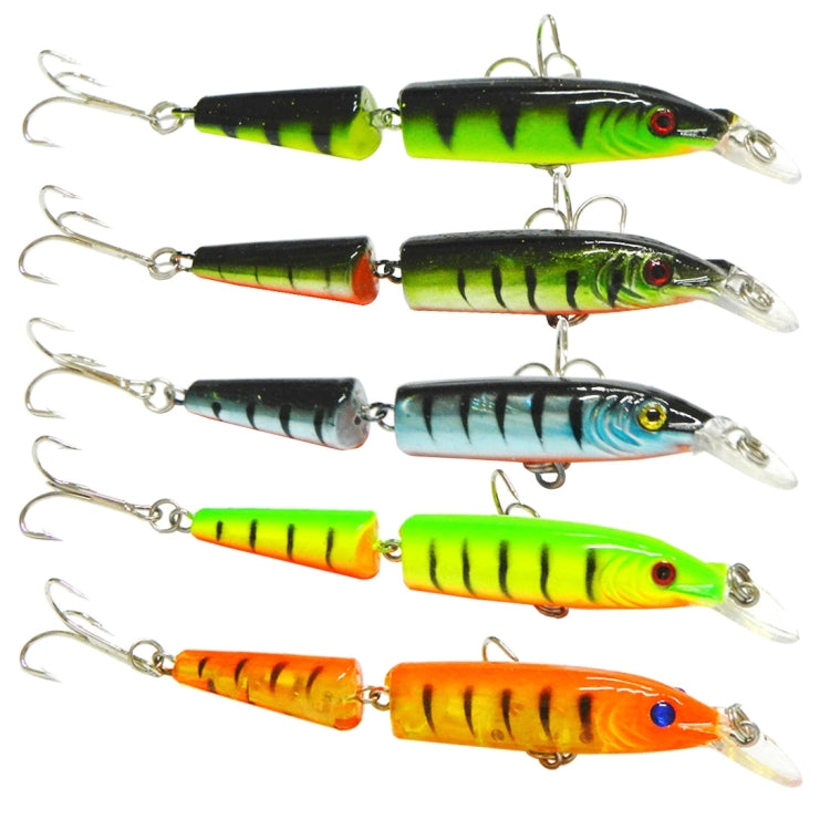 HENGJIA 5 PCS 10.5cm 9.6g 2-section Plastic Hard Baits Fishing Lures Set Tackle Baits - Fishing Lures by HENGJIA | Online Shopping South Africa | PMC TechLife | Buy Now Pay Later Mobicred
