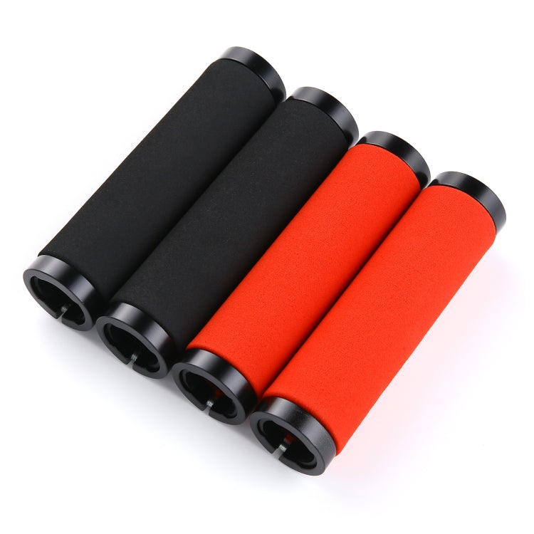 1 Pair AG36 Alloy Lock-Rings + Sponge Bicycle Handlebar Grip (Red) - Bicycle Grips by PMC TechLife | Online Shopping South Africa | PMC TechLife | Buy Now Pay Later Mobicred
