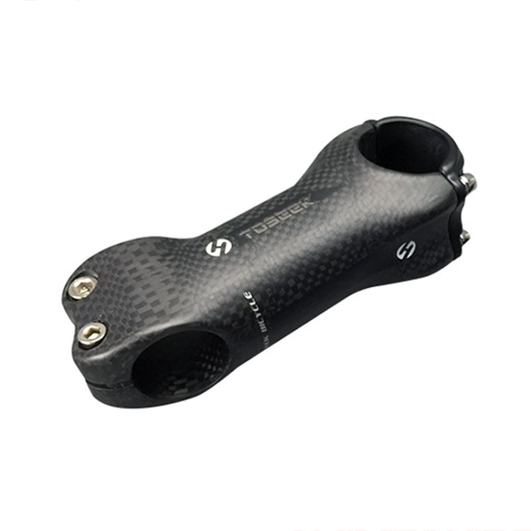 TOSEEK All Carbon Fiber 3KUD Texture Road Mountain Bike Ultra-light Handlebar Stem Riser Faucet, Size: 17 Degree, 130mm (Matte) - Bicycle Grips by TOSEEK | Online Shopping South Africa | PMC Jewellery | Buy Now Pay Later Mobicred