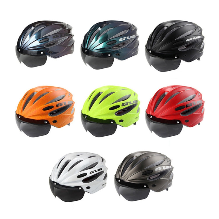 GUB K80 Plus Bike Helmet With Visor And Goggles(White) - Protective Helmet & Masks by GUB | Online Shopping South Africa | PMC TechLife | Buy Now Pay Later Mobicred