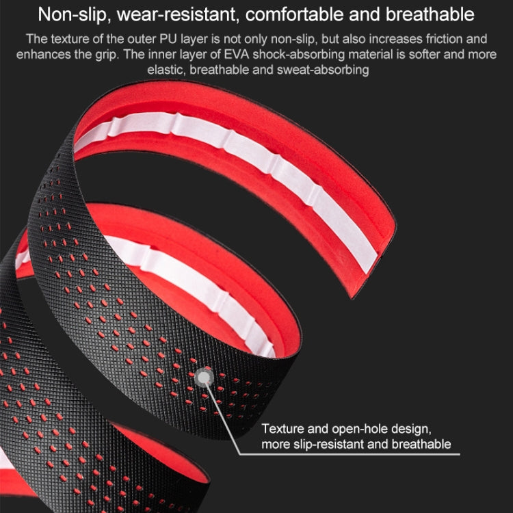 PROMEND GR-082 1 Pair Two-color Antiskid Bicycle Grips Tape (Black Blue) - Bicycle Grips by PROMEND | Online Shopping South Africa | PMC TechLife | Buy Now Pay Later Mobicred