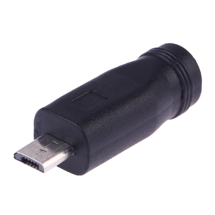 DC 5.5 x 2.1mm Female to Micro USB Male Power Converter(Black) - Audio Adapter by PMC TechLife | Online Shopping South Africa | PMC TechLife