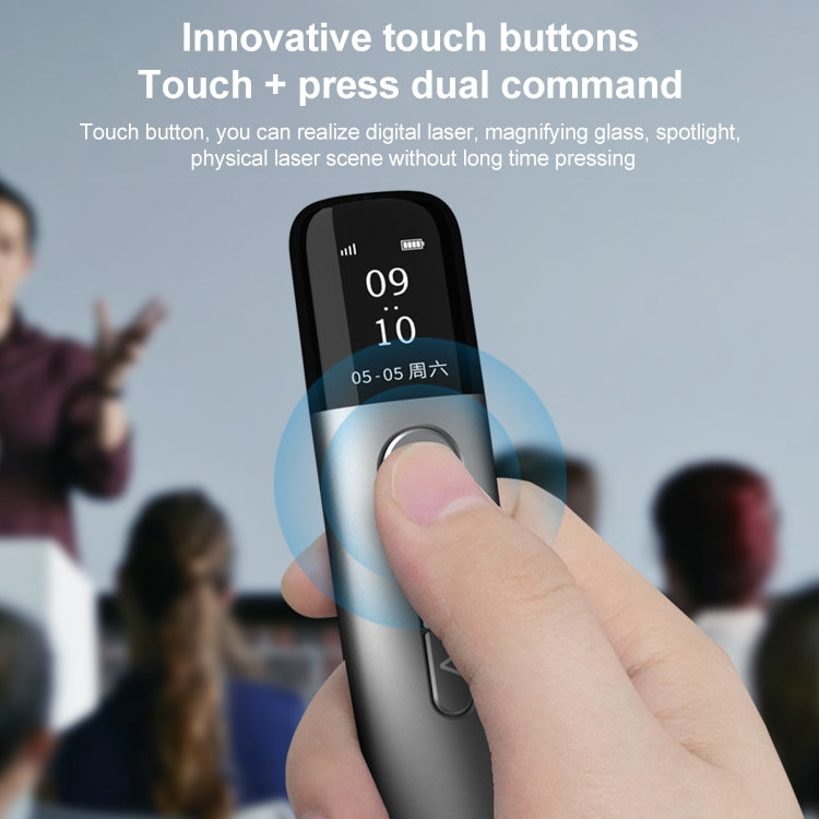 ASiNG A9 32GB Green Light Multifunctional PPT Touch Laser Page Turning Pen Wireless Presenter (Grey) -  by ASiNG | Online Shopping South Africa | PMC TechLife | Buy Now Pay Later Mobicred