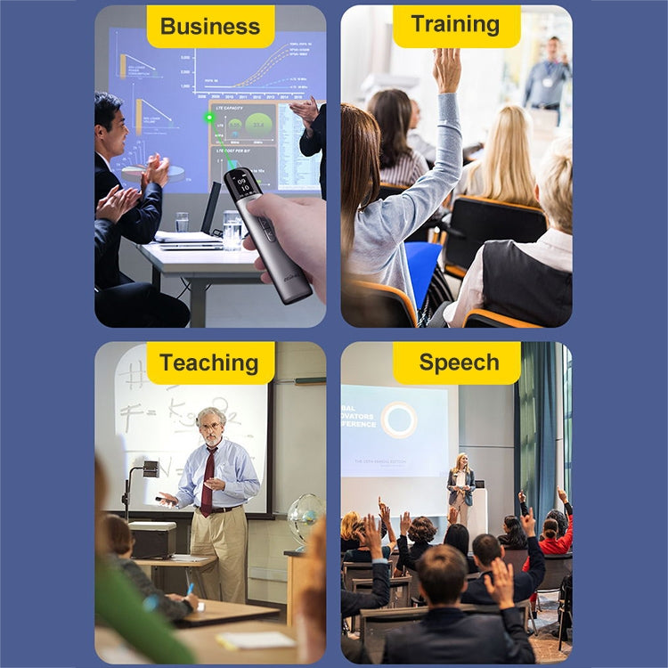 ASiNG A9 32GB Green Light Multifunctional PPT Touch Laser Page Turning Pen Wireless Presenter (Grey) -  by ASiNG | Online Shopping South Africa | PMC TechLife | Buy Now Pay Later Mobicred