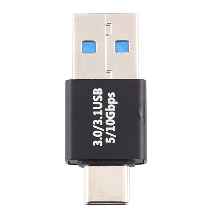 Type-C / USB-C Male to USB 3.0 Male Aluminium Alloy Adapter (Black) - Cable & Adapters by PMC TechLife | Online Shopping South Africa | PMC TechLife