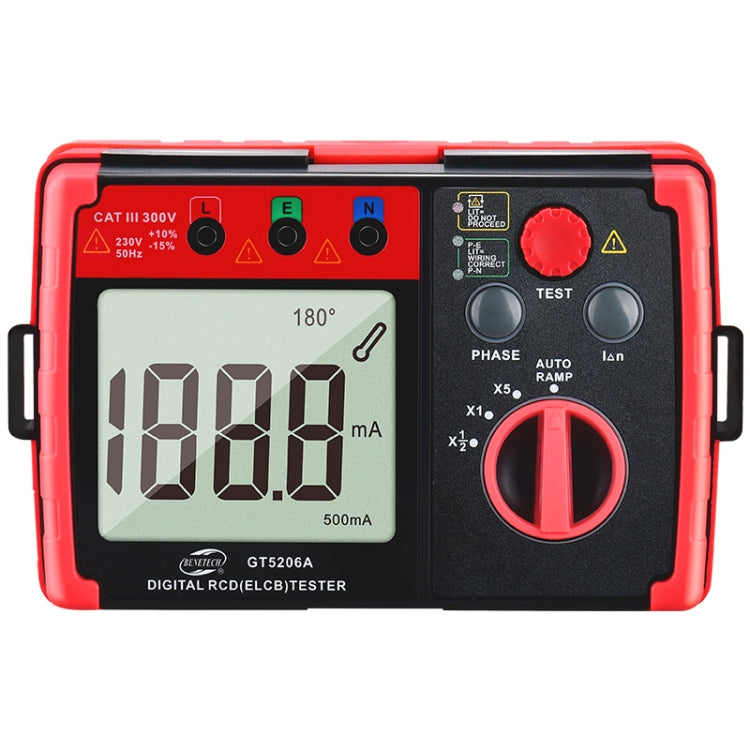 BENETECH GT5206A Professional LCD Digital Leakage Protector Switch Tester - free shipping - PMC TechLife - Order now!