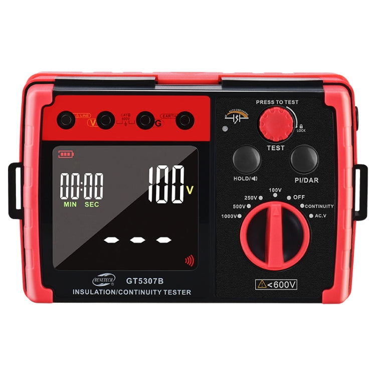 BENETECH GT5307B Professional LCD Digital Insulation Resistance Tester - free shipping - PMC TechLife - Order now!