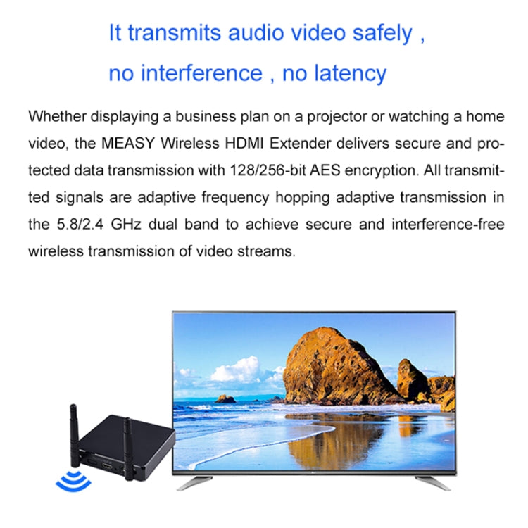 Measy FHD686-2 Full HD 1080P 3D 2.4GHz / 5.8GHz Wireless HD Multimedia Interface Extender 1 Transmitter + 2 Receiver, Transmission Distance: 200m(UK Plug) - Set Top Box & Accessories by Measy | Online Shopping South Africa | PMC Jewellery | Buy Now Pay Later Mobicred