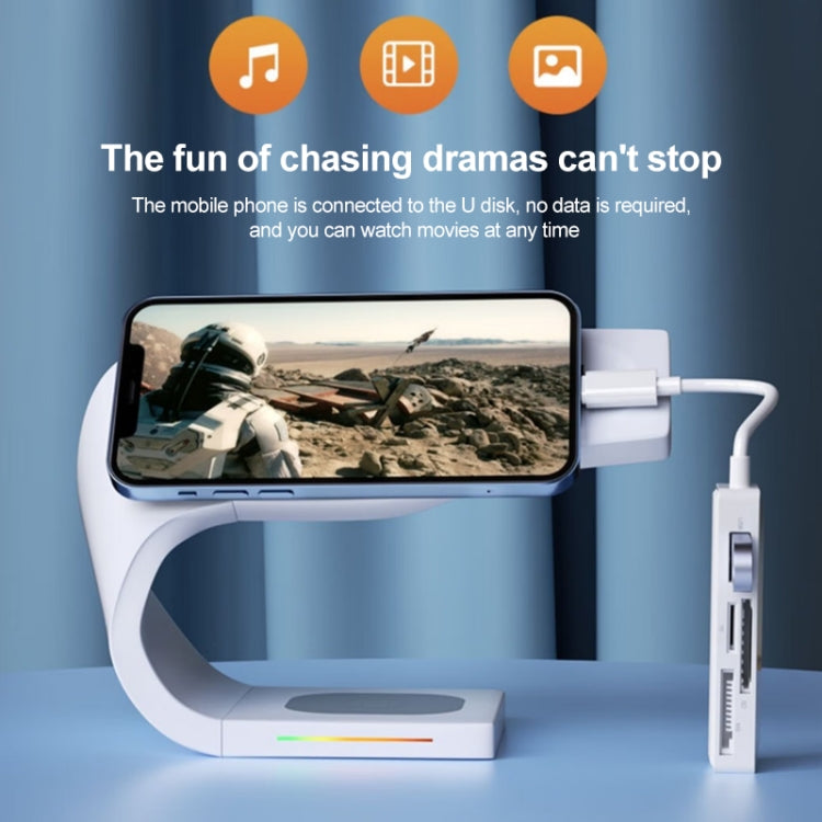 4 in 1 MS + SD + TF + USB2.0 Multi-function Card Reader for 8 Pin Devices - U Disk & Card Reader by PMC TechLife | Online Shopping South Africa | PMC TechLife