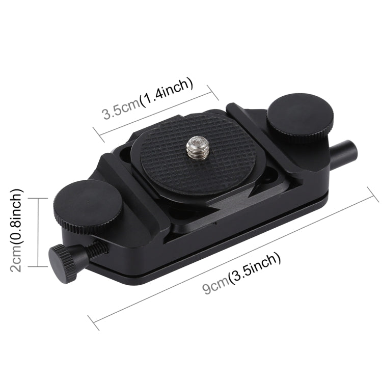 PULUZ Capture Camera Clip CNC Aluminum Alloy Quick Release Clip with Plate (Black) - free shipping - PMC TechLife - Order now!