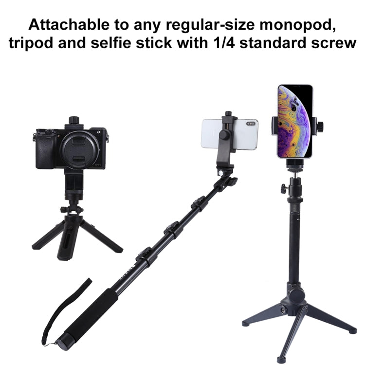 PULUZ 360 Degree Rotating Universal Horizontal Vertical Shooting Phone Clamp Holder Bracket for iPhone, Galaxy, Huawei, Xiaomi, Sony, HTC, Google and other Smartphones - Desktop Holder by PULUZ | Online Shopping South Africa | PMC Jewellery