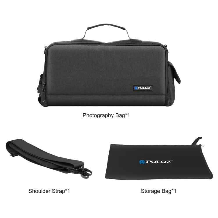 PULUZ Portable Camera Crossbody Shoulder Bag Digital Storage Lens Bag (Black) - free shipping - PMC TechLife - Order now!