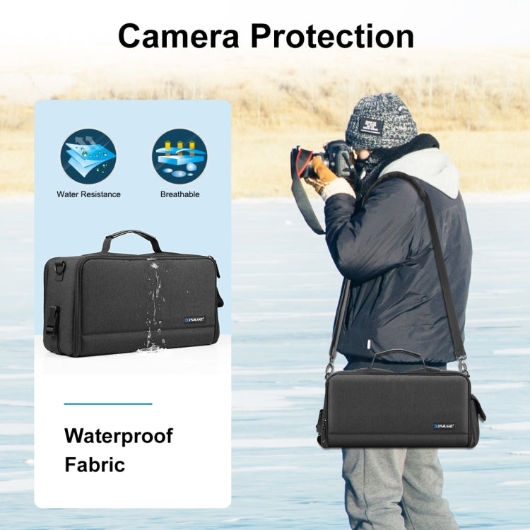 PULUZ Portable Camera Crossbody Shoulder Bag Digital Storage Lens Bag (Black) - free shipping - PMC TechLife - Order now!