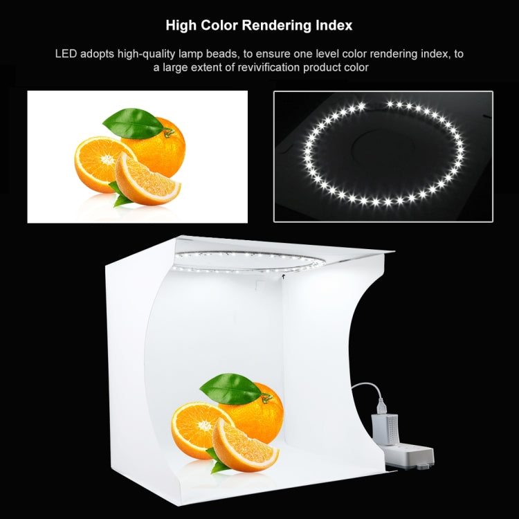 PULUZ 30cm Folding Portable Ring Light Board Photo Lighting Studio Shooting Tent Box Kit with 6 Colors Backdrops (Black, White, Yellow, Red, Green, Blue), Unfold Size: 31cm x 31cm x 32cm -  by PULUZ | Online Shopping South Africa | PMC Jewellery