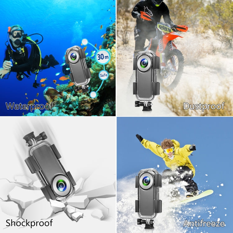 PULUZ 30m Underwater Waterproof Housing Case for Insta360 ONE X2(Transparent) - free shipping - PMC TechLife - Order now!
