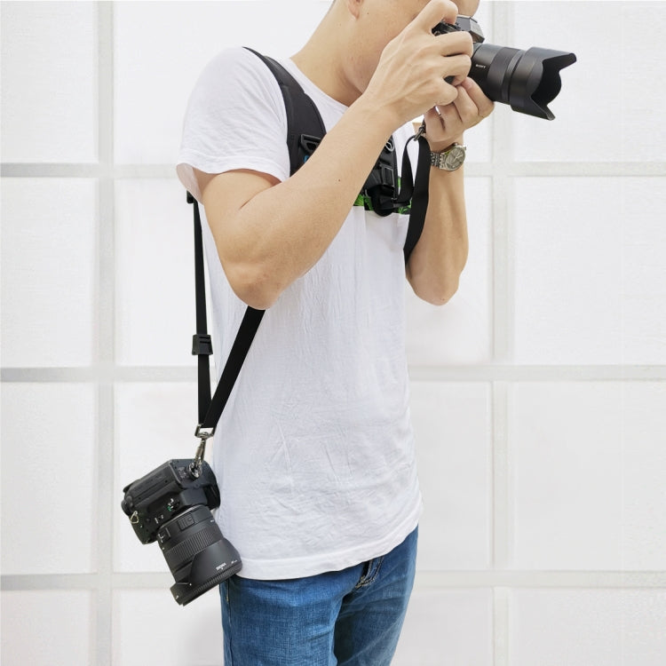 PULUZ Quick Release Double Shoulder Harness Soft Pad Decompression Foam Strap Belt for DSLR Digital Cameras - Camera Strap by PULUZ | Online Shopping South Africa | PMC TechLife | Buy Now Pay Later Mobicred