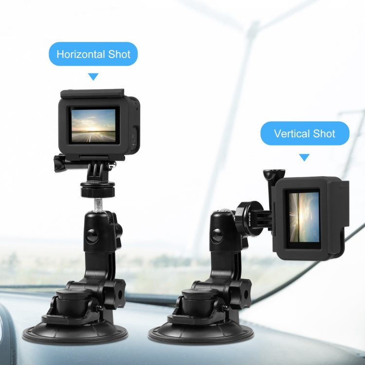 PULUZ Car Suction Cup Mount with Phone Clamp / Screw / Tripod Adapter - Holder by PULUZ | Online Shopping South Africa | PMC TechLife | Buy Now Pay Later Mobicred