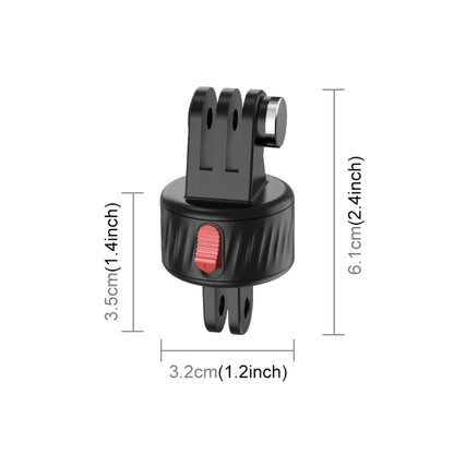 PULUZ Action Camera Magnetic Base Adapter (Black) - Connection Mount by PULUZ | Online Shopping South Africa | PMC Jewellery