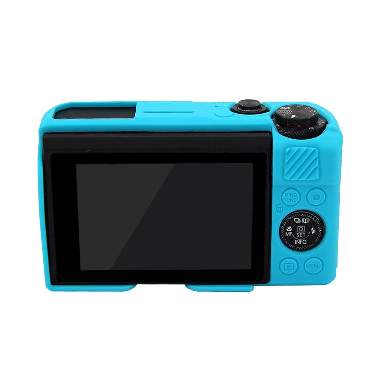 PULUZ Soft Silicone Protective Case for Canon EOS G7 X Mark II(Blue) - Protective Case by PULUZ | Online Shopping South Africa | PMC TechLife | Buy Now Pay Later Mobicred