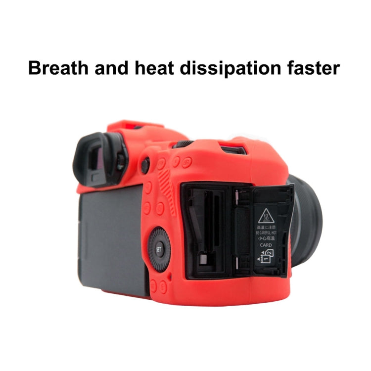 PULUZ Soft Silicone Protective Case for Canon EOS R5(Red) - Protective Case by PULUZ | Online Shopping South Africa | PMC TechLife | Buy Now Pay Later Mobicred