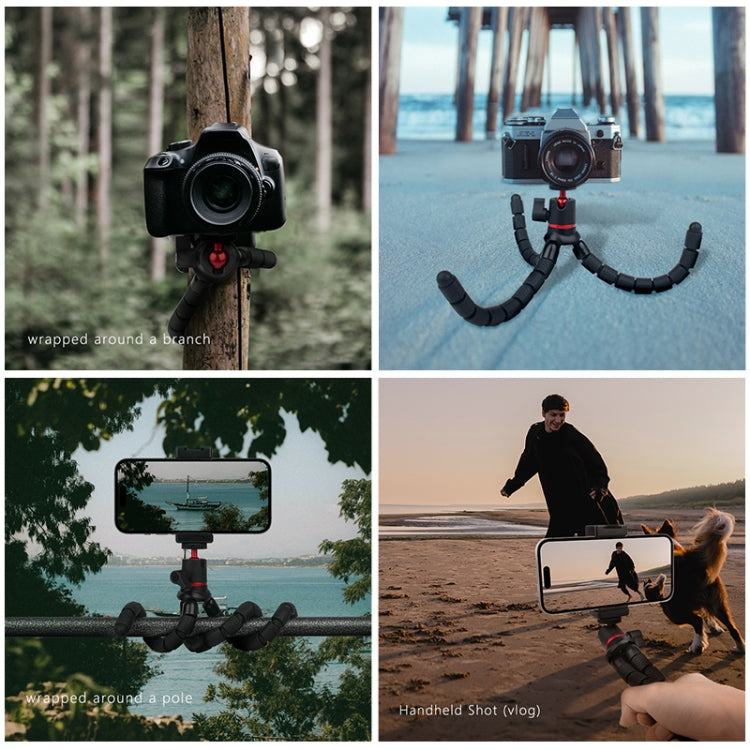 PULUZ Mini Octopus Flexible Tripod Holder with Remote Control for SLR Cameras, GoPro, Cellphone - Portable Mini Tripod by PULUZ | Online Shopping South Africa | PMC Jewellery | Buy Now Pay Later Mobicred