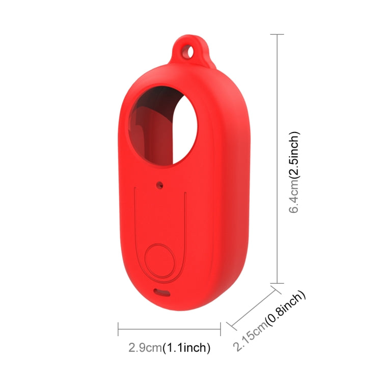 For Insta360 GO 3 PULUZ Camera Silicone Case with Lens  Cover (Red) - Case & Bags by PULUZ | Online Shopping South Africa | PMC Jewellery