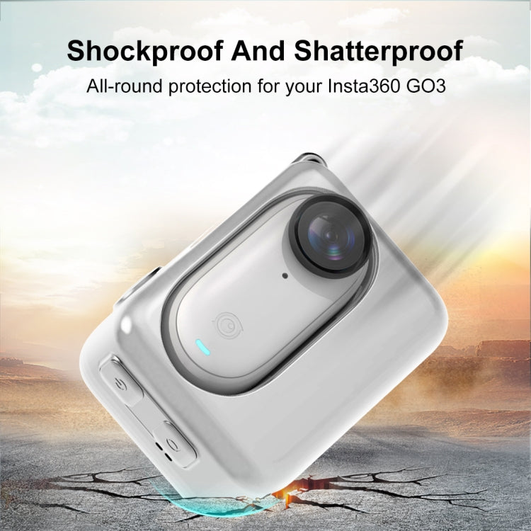 For Insta360 GO 3 PULUZ Camera Charging Case Silicone Case (White) - free shipping - PMC TechLife - Order now!