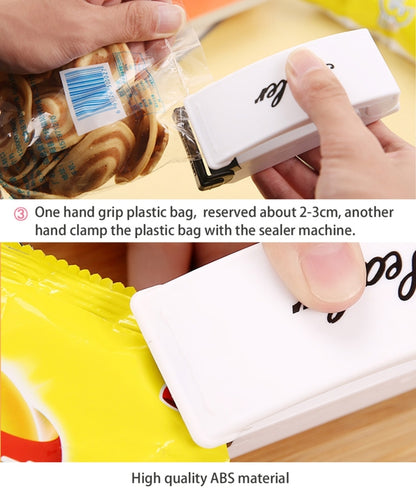 Multi-function Mini Portable Handy Plastic Bag Sealer Sealing Machine(White) - Preservation Supplies by PMC Jewellery | Online Shopping South Africa | PMC Jewellery