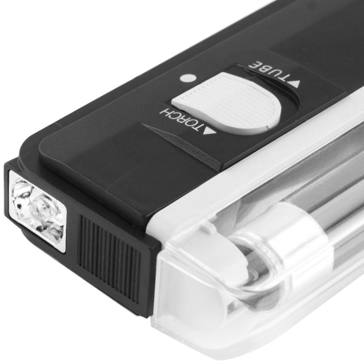 Handheld Blacklight UV Lamp & LED Flashlight, Verify Hidden Security Features On banknotes and Passport(Black) - LED Flashlight by PMC TechLife | Online Shopping South Africa | PMC TechLife