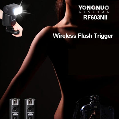 2 PCS YONGNUO RF603N II FSK 2.4GHz Wireless Flash Trigger with N1 Shutter Connecting Cable - Wireless Flash Trigger by YONGNUO | Online Shopping South Africa | PMC Jewellery | Buy Now Pay Later Mobicred