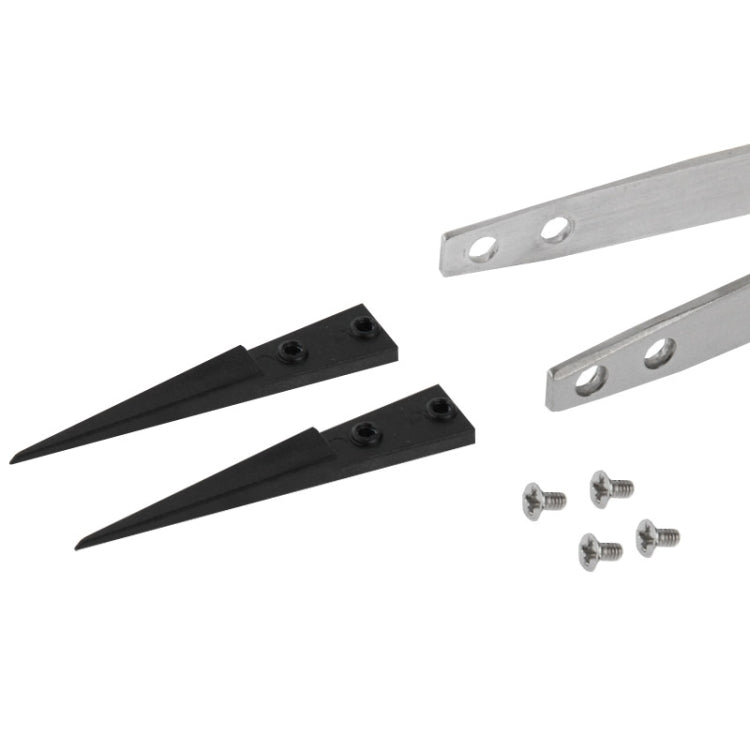9 in 1 Replaceable Anti-Static Tweezers with Cross Screwdriver - Tweezers by VETUS | Online Shopping South Africa | PMC TechLife | Buy Now Pay Later Mobicred