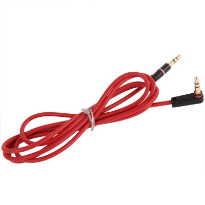 1.2m Aux Audio Cable 3.5mm Elbow Male to Straight  Male, Compatible with Phones, Tablets, Headphones, MP3 Player, Car/Home Stereo & More(Red) - Cable & Splitter by PMC Jewellery | Online Shopping South Africa | PMC Jewellery