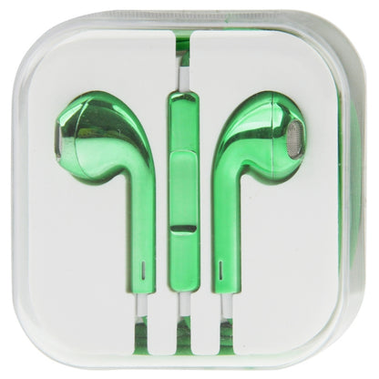 3.5mm Stereo Electroplating Wire Control Earphone for Android Phones / PC / MP3 Player / Laptops(Green) - In Ear Wired Earphone by PMC Jewellery | Online Shopping South Africa | PMC Jewellery