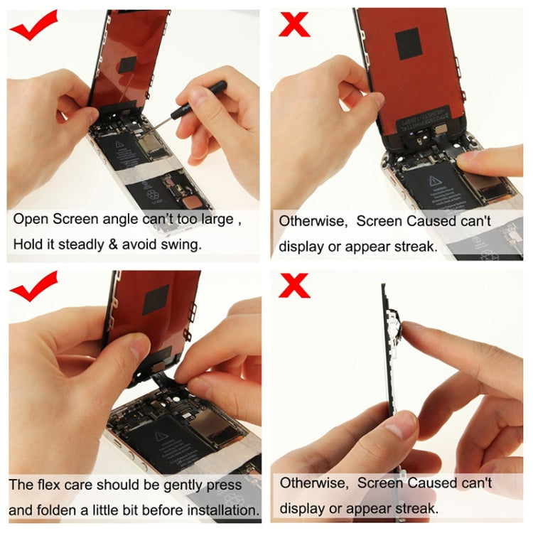 TFT LCD Screen for iPhone 5C Digitizer Full Assembly with Frame (Black) - free shipping - PMC TechLife - Order now!