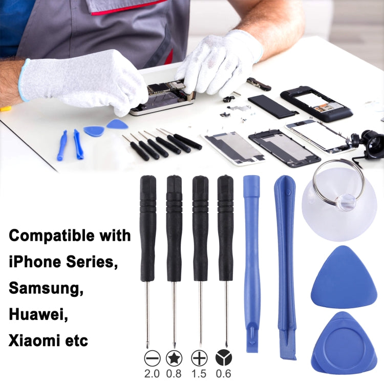 10 in 1 Repair Kits (4 x Screwdriver + 2 x Teardown Rods + 1 x Chuck + 2 x Triangle on Thick Slices + Eject Pin) - Tool Kits by PMC Jewellery | Online Shopping South Africa | PMC Jewellery