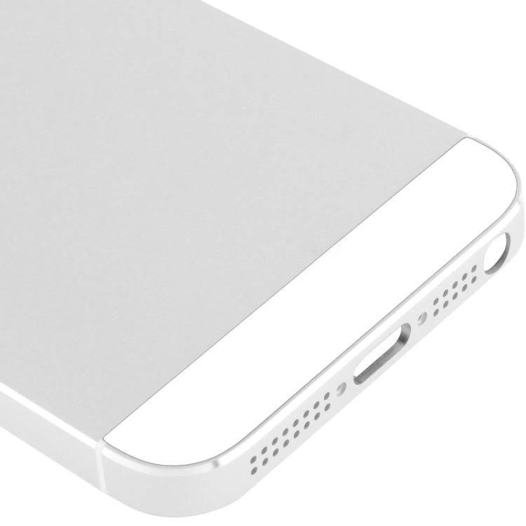 Full Housing Alloy Back Cover for iPhone 5(White) - iPhone 5 Parts by PMC TechLife | Online Shopping South Africa | PMC TechLife