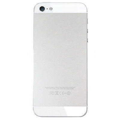 OEM Version Back Cover Top & Bottom Glass Lens for iPhone 5(White) - iPhone 5 Parts by PMC TechLife | Online Shopping South Africa | PMC TechLife