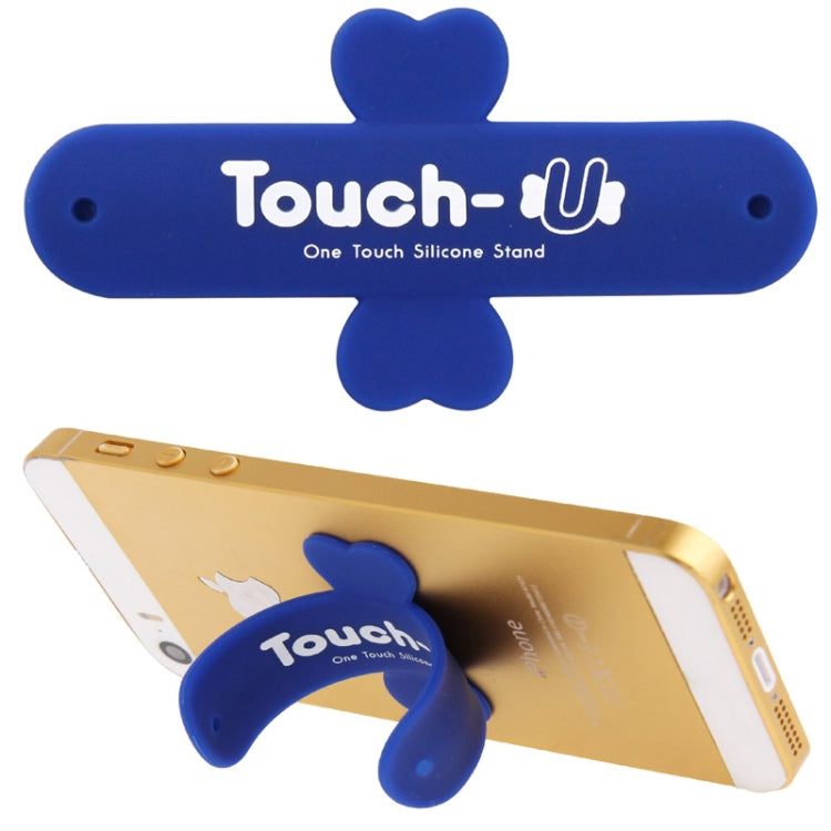 100 PCS Touch-u One Touch Universal Silicone Stand Holder(Dark Blue) - Desktop Holder by PMC TechLife | Online Shopping South Africa | PMC TechLife