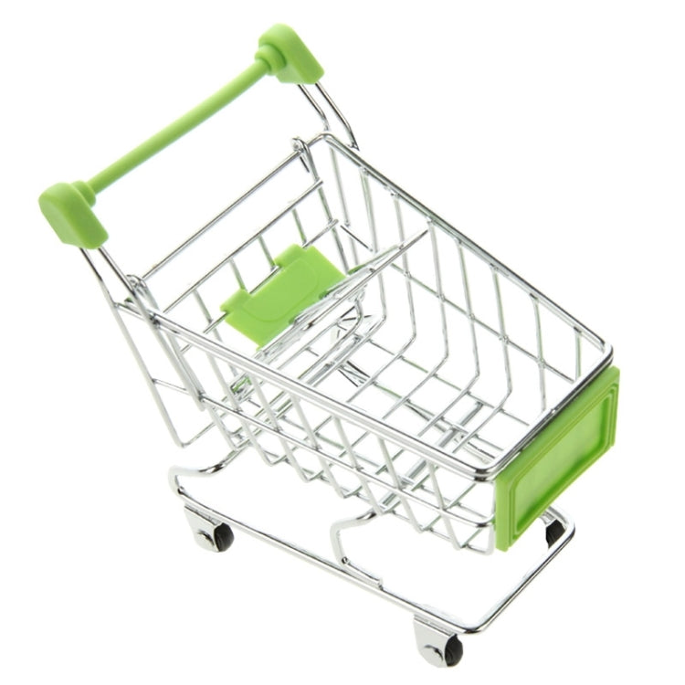 Universal Mini Grocery Shopping Cart Style Desktop Storage Box / Holder(Green) - Desktop Holder by PMC TechLife | Online Shopping South Africa | PMC TechLife