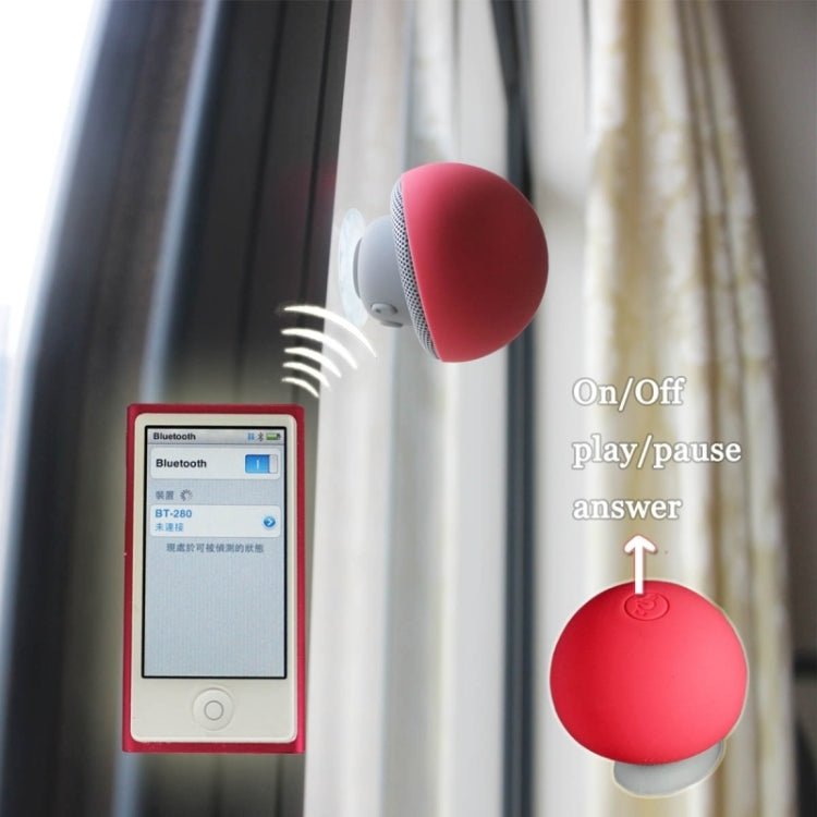 Mushroom Shape Bluetooth Speaker with Suction Holder(Green) - Desktop Speaker by PMC TechLife | Online Shopping South Africa | PMC TechLife