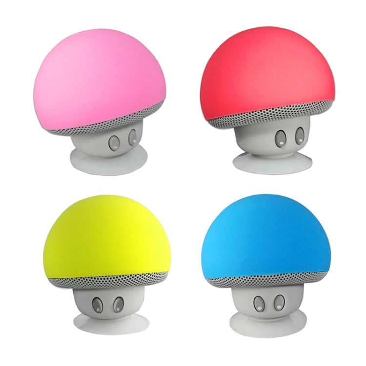 Mushroom Shape Bluetooth Speaker with Suction Holder(Yellow) - Desktop Speaker by PMC Jewellery | Online Shopping South Africa | PMC Jewellery